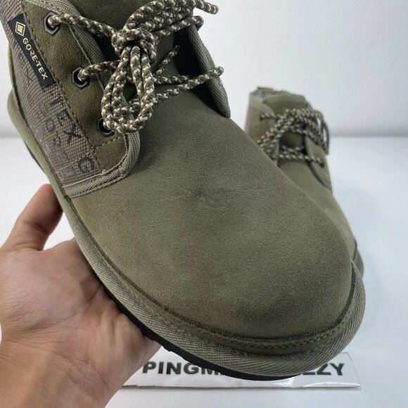 [US 7] UGG NEUMEL GORE-TEX Waterproof Sheepskin Suede Ankle Boots Olive main image 9
